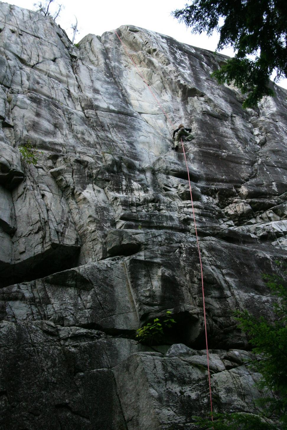 Rock climbing wall training